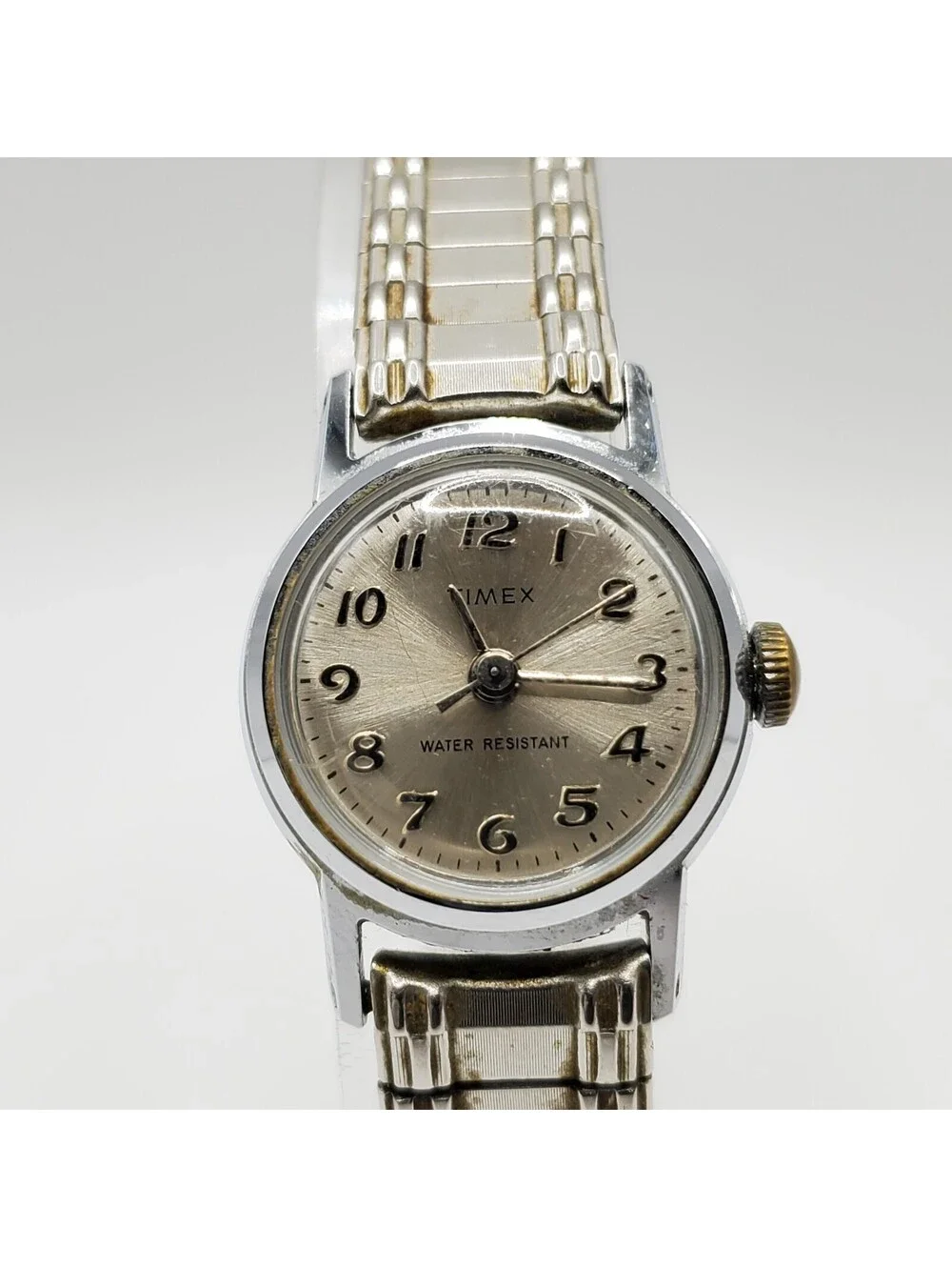 Vintage Timex Marlin Mechanical Watch Womens Day/Date Dial For Parts Or Repair